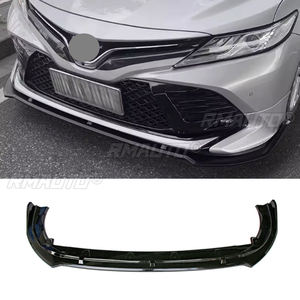 Gloss Black <b>Car</b> Front Bumper Lip Spoiler Splitter <b>Diffuser</b> Accessories Body Kits Cover <b>for</b> Toyota Camry 2018 2019 2020 - Product Image 1