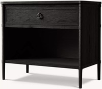 Table de chevet moderne de luxe en bois, table de nuit design avec 3 tiroirs pour ensembles de chambre parentale, article de mobilier de luxe