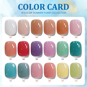 Miss Gooey Lot de vernis à ongles 18 couleurs avec bulles d'été populaires OEM/ODM, usine de vernis à ongles en gel UV, vente en gros, ensemble de vernis à gel de marque privée - Product Image 4
