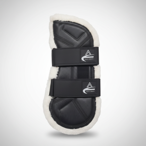 Las mejores botas de cepillado de caballos de cuero Artificial duradero Equipo de forro suave ecuestre Botas de cepillado de caballos de mejor diseño - Product Image 1