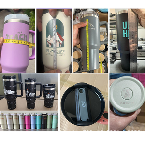 Fournitures de fête personnalisées pour la <span class=keywords><strong>Saint</strong></span>-<span class=keywords><strong>Valentin</strong></span> et la fête des mères, gobelet de 40 oz avec poignée, gobelet avec paille, gobelet à café - Product Image 5