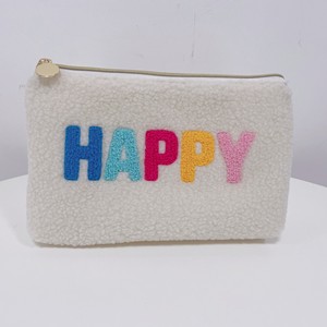 Sacs de maquillage en velours d'agneau pour femmes, sacs de toilette en tissu éponge, sacs cosmétiques en feutre pelucheux mignons en forme de ours en peluche - Product Image 4