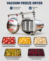 Machine de lyophilisation industrielle pour aliments, fruits, légumes et plats préparés