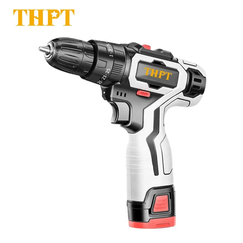 High Quality Wholesale 18V Battery Power Tools Electric Drill Speed Adjustable Cordless Impact Screwdriver With LED Light