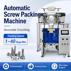 全自动塑料电机驱动五金紧固件计数包装机，用于食品饮料螺钉螺母螺栓垫圈钉子装袋 - Product Image 2
