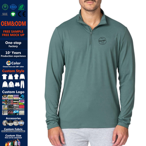 Custom Luxury <strong>Golf</strong> Quick Dry Running Sport Shirts Athletic <strong>Long</strong> <strong>Sleeve</strong> <strong>Tops</strong> 1/4 Quarter Zip Pullover T Shirt <strong>Long</strong> <strong>Sleeve</strong> for Men - Product Image 1