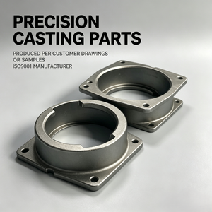 Pièces moulées sur mesure de précision avec bride carrée usinée et allogement de roulement de précision, boîtier à quatre boulons en aluminium moulé - Product Image 1