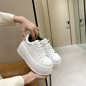 Nouvelle Collection Automne 2026 : Baskets tendance coréennes à plateforme et lacets pour femme, chaussures décontractées à semelle épaisse - Product Image 1