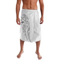 Falda Hawaiana Personalizada con Estampado de Tatuajes Polinesios, Ropa Samoana, Lavalava, Falda Cruzada para Hombre, Sarong Blanco, Falda Aborigen Media para Hombre