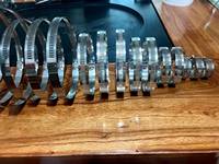 Collier de serrage à vis sans fin en acier inoxydable DIN 3017, acier 304, pour radiateur automobile, plomberie, marine, industrie