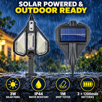 Lampe solaire LED pour rue, 6000K, détecteur de mouvement, IP65, ABS, montage mural, lampe de jardin, batterie rechargeable