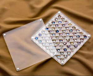 Rõ ràng Acrylic từ <span class=keywords><strong>Seashell</strong></span> hiển thị hộp Acrylic đồ trang sức hiển thị hộp khung - Product Image 4