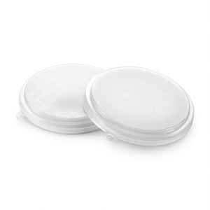Reusable <b>Plastic</b> Yogurt <b>Lids</b> Set of 2 Pack Size 6 for <b>Container</b> Storage - Product Image 2