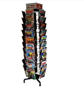 RuiMei Métal 40 pochettes revêtues de poudre pour présentoir de bandes dessinées rotatif avec montage facile - Product Image 4