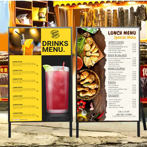 Un soporte de cartel con marco LED Publicidad Pavimento Acera Soporte de exhibición Caja de luz con marco LED para publicidad - Product Image 6