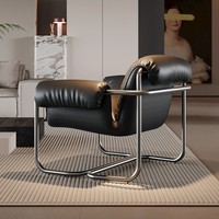 Fauteuil inclinable moderne Acapulco avec housse en coton confortable, chaise de détente pour appartement, villa, salon