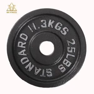 home gym Cast Iron Weight Plate 5 10 15 20 25 kg 2.5 5 10 25 35 45 lb free weights Commercial fitness plates