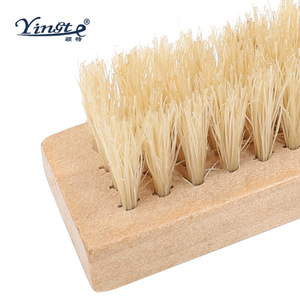 Brosse à chaussures en bois massif Yinste, poils de porc, petit outil de nettoyage pour l'entretien des chaussures - Product Image 2