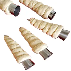 6pcs Spiral Croissants Molds Cream Horn Mould Pastry Mold Cookie Dessert Kitchen Baking Tool for Bread Ice Cream Holder
