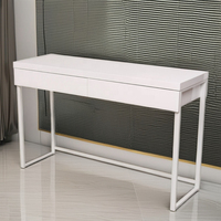 Bureau de travail en PC blanc convertible de haute qualité, personnalisable, avec rangement, 2 tiroirs en bois, table compacte pour ordinateur portable, certifié ISO pour