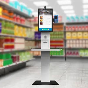 checkout automatico del chiosco del negozio del ristorante interattivo della macchina del touch screen di Android da 21,5