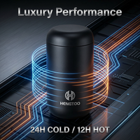 12oz 16oz étanche thermique isolé sous vide double paroi en acier inoxydable 18/8 pot de nourriture cuillère en céramique gobelets en acier inoxydable