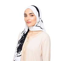 Hijab instantané en mousseline tout-terrain, doux et facile à porter, foulard musulman, châle modeste pour les occasions sociales