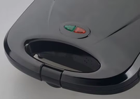 SUNWJN Ménage 2 Tranches Automatique Électrique Double Panini Petit Déjeuner Sandwich Maker Grille-pain Gaufrier