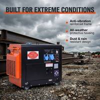 10kW Diesel-Generator Schallgedämpftes Leises Aggregat mit Doppelspannung und Rädern für Betonmischer und Baustelleneinsatz