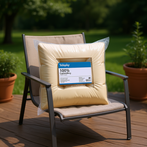 Cojín para Exteriores Soloplus Beige 27.6 X 27.6 Pulgadas Cuadrado de Poliéster Resistente al Agua para Todas las Estaciones - Product Image 2