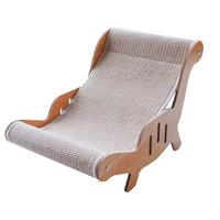 Maison et transat pour chat en sisal d'Asie du Sud-Est - Anti-chute de poils, très durable, taille extra-large, style adorable