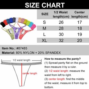 Sous-vêtements pour femmes de haute qualité taille basse Sexy <span class=keywords><strong>Tanga</strong></span> Hipster dentelle transparente culotte string pour femmes - Product Image 6