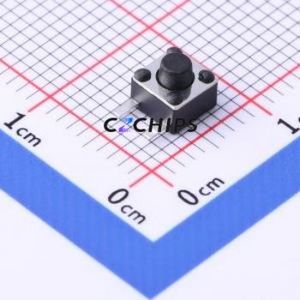 TSC018A04318A Tactile Switch Through hole Component (THT) Switch Single Pole Single Throw Round Button 50gf Right Angle Insert - Product Image 1