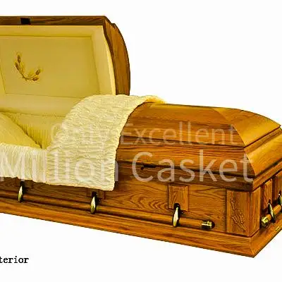 Beauticompletamente cesta funeral padrão dos eua, cesta clássica e caixão com venda por atacado de fornecedor funeral milhões de casquete