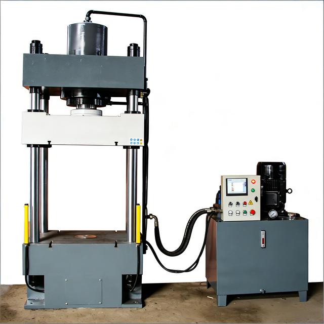 Heavy-duty HP50 Four-column Three-beam Hydraulic Press Servo System High Productivity Engine 18.5kW Motor 220V/380V 1 Year