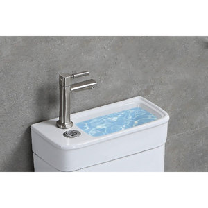Chaozhou 2 en 1, toilette en céramique monobloc, <span class=keywords><strong>WC</strong></span> et lavabo combinés, économie d'eau et d'espace - Product Image 4
