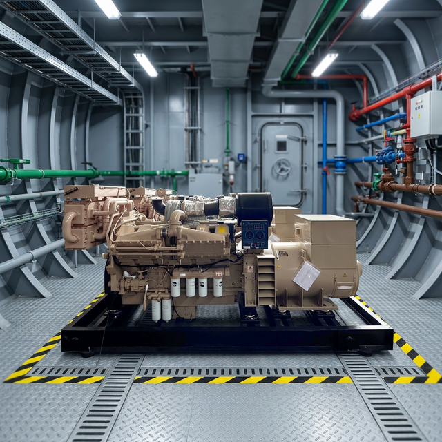 N855-DM Marine Propulsion Engine Generator Set 47KW 65KW 280KW 350KVA 120HP Marine Generator Set with Sea Water Pump Cooling