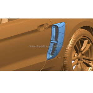 Cubierta Decorativa Haosheng para Ventilación Lateral, Cubierta de Plástico Brillante <span class=keywords><strong>Negra</strong></span> para Ventilación Lateral Trasera para <span class=keywords><strong>Mustang</strong></span> 2015-2023 - Product Image 4