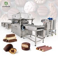 Ligne de production automatique de chocolat en barre, machine à enrober les billes de malt enrobées de chocolat, machine à enrober au cacao