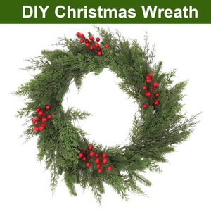 กิ่งสนเทียม, ใบสนสีเขียว, อุปกรณ์ DIY สำหรับพวงมาลัย ตกแต่งคริสต์มาส และตกแต่งสวนในบ้าน, ขายส่ง - Product Image 4