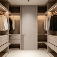 Puertas Interiores Residenciales de Apertura Lateral, Modernas, Decorativas, de Madera Polimérica, Personalizables, con Bisagras y Cerraduras para Ventanas