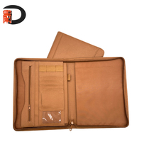 Carpeta Portafolio de Cuero PU A4 2025, Personalizable, Impermeable, para Conferencias, Portadocumentos con Firma
