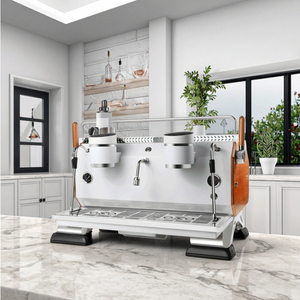 Italiano Industrial Profesional Expresso Café 2 Grupo <span class=keywords><strong>Barista</strong></span> Comercial Semiautomática Máquina de café <span class=keywords><strong>Espresso</strong></span> - Product Image 2
