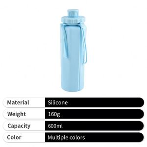 China Silicone Folding Mug Outdoor Sports Water <b>Bottle</b> Portable Mug Drop-proof Travel Water <b>Bottle</b> for Gym - Product Image 2