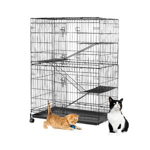 Nieuw Ontwerp Roestvrijstalen Grote Meerlaagse Kattenkooi Indoor Grote Kattenkooien Voor Huisdieren - Product Image 1