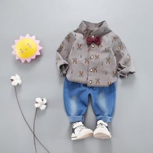 Ropa de Algodón para Niños 2019, Jeans de Otoño para Bebés, Ropa Infantil, Conjunto de Camisa de Otoño para Niños - Product Image 3