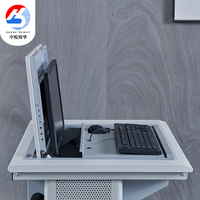 Nouveau bureau d'ordinateur scolaire moderne avec fonction de rabattement et de fermeture de l'écran LCD, plateau pour ordinateur de bureau