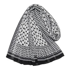 Écharpe palestinienne Keffiyeh en mousseline, hijab modeste pour femme musulmane, été, durable, vente en gros - Product Image 4