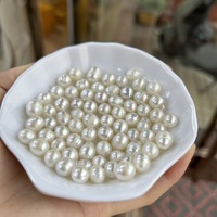 Perles baroques torsadées blanches des mers du Sud de 7-9 mm, perles en vrac pour colliers et boucles d'oreilles DIY, lustre extra élevé