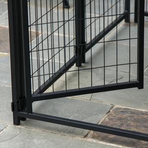 Moderne Buiten Hondenhok Eenvoudig Te Monteren Klassieke Dierentuin <span class=keywords><strong>Kennel</strong></span> Duurzaam Metalen Materiaal Voor Honden - Product Image 2